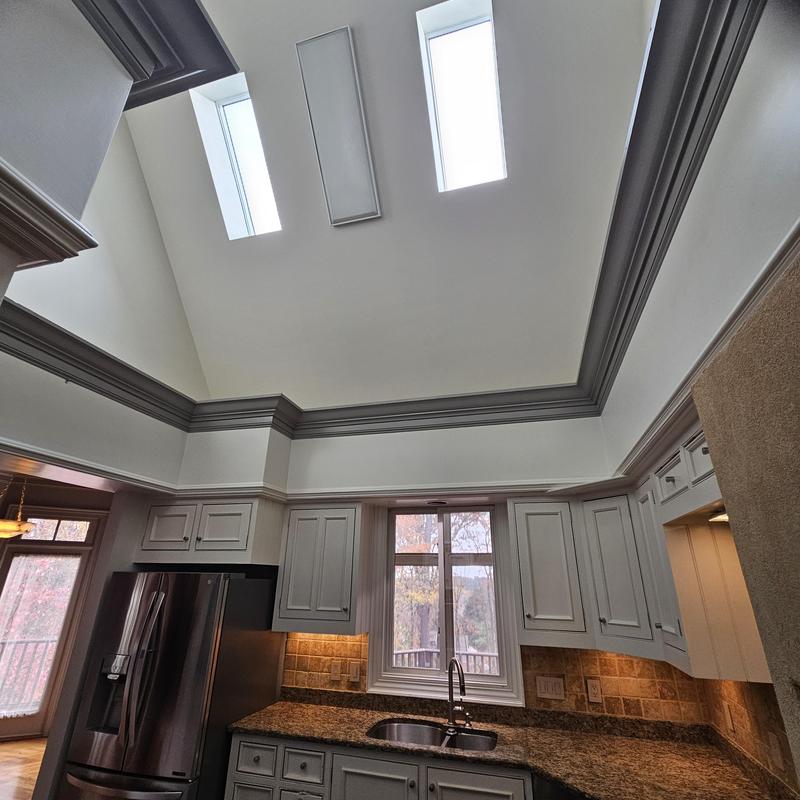 Kitchen skylights and cabinetry with granite countertops Kitchen skylights and cabinetry with granite countertops