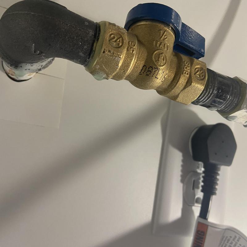 Gas shutoff valve with leak detection device
