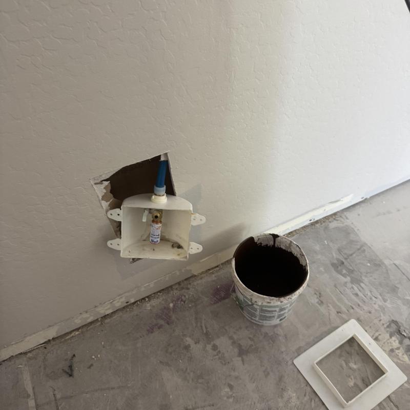 Pecks line connection inside wall box during remodel Pecks line connection inside wall box during remodel