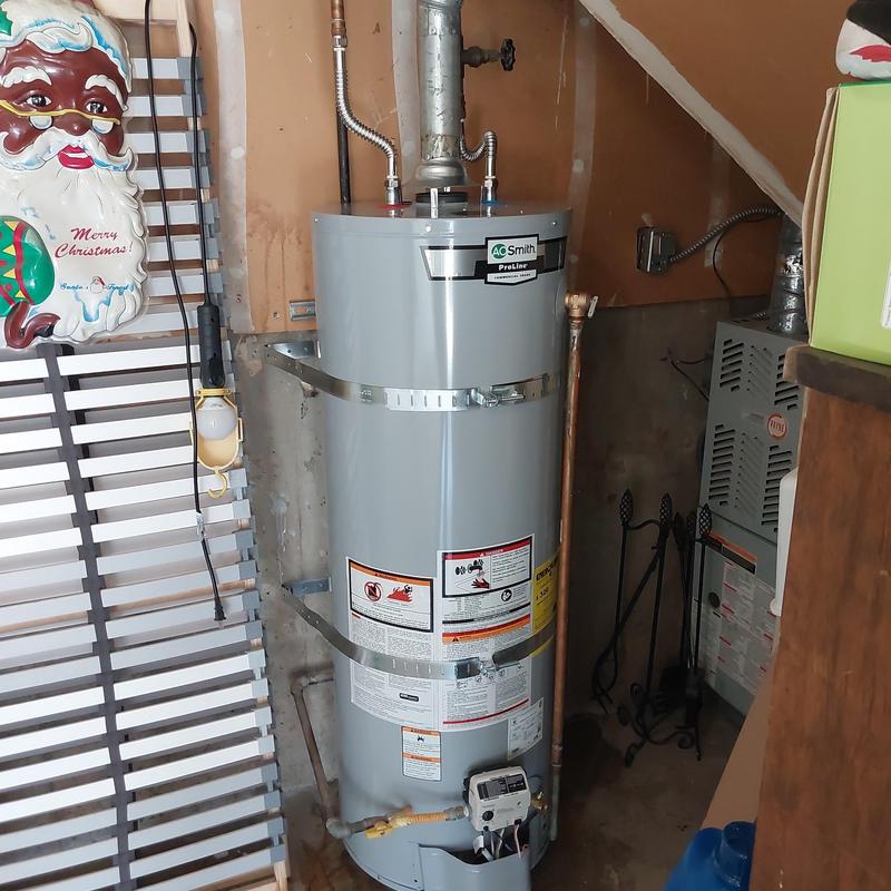 40-Gallon Natural Gas Water Heater Installation