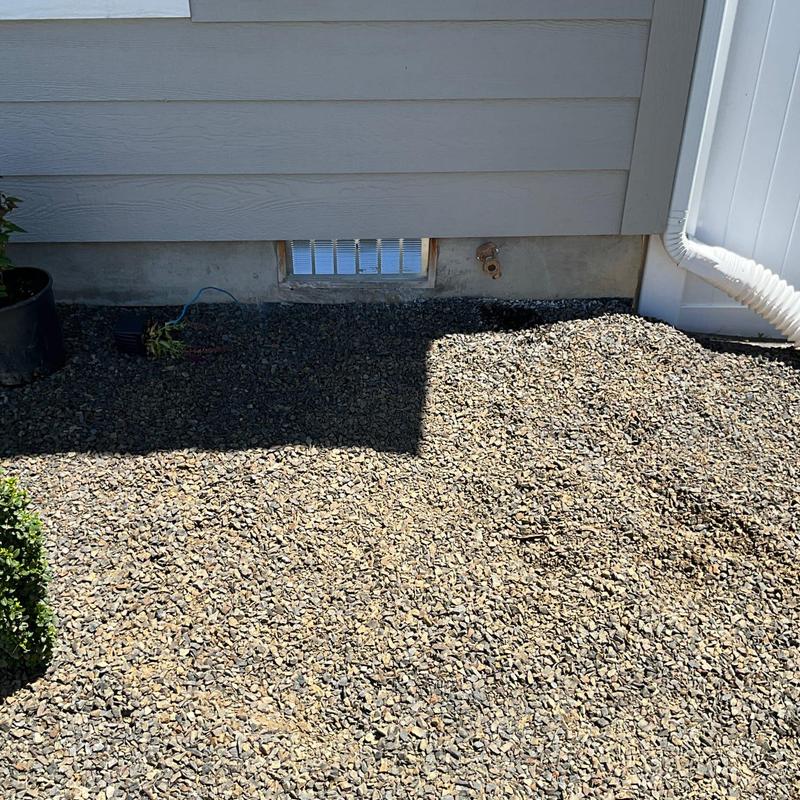 Frost free hose bib installed on home exterior wall Frost free hose bib installed on home exterior wall