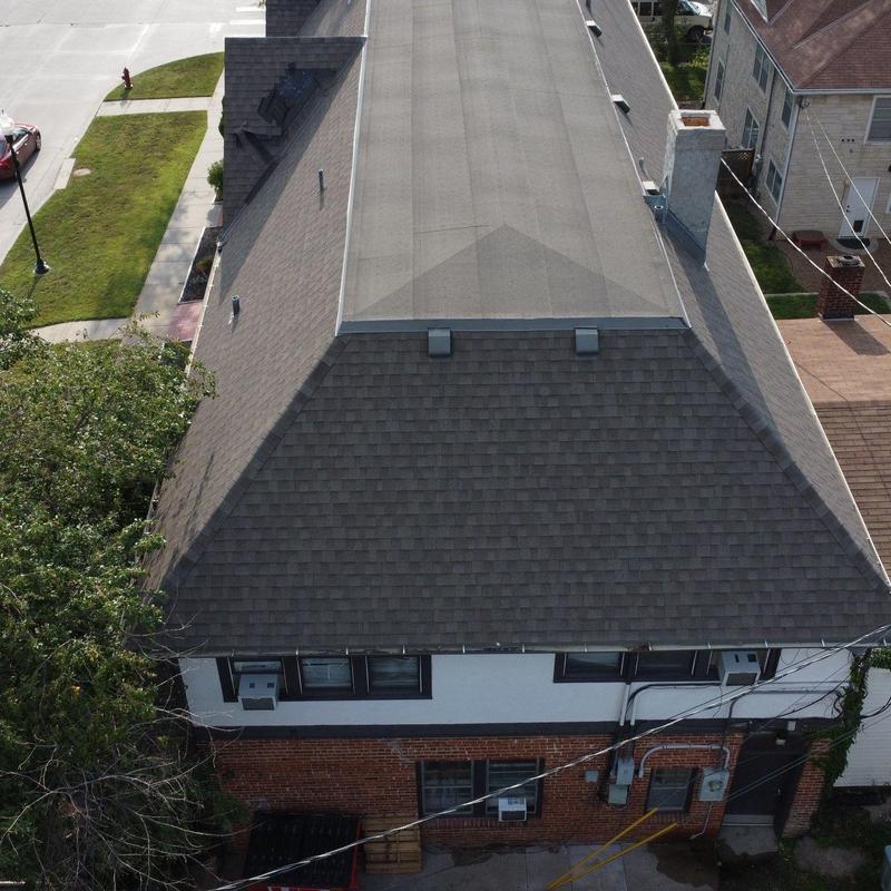 Front dormer east slope shingles replacement on roof