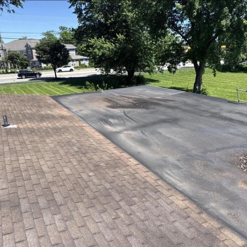 EPDM rubber roof with asphalt shingles inspection EPDM rubber roof with asphalt shingles inspection