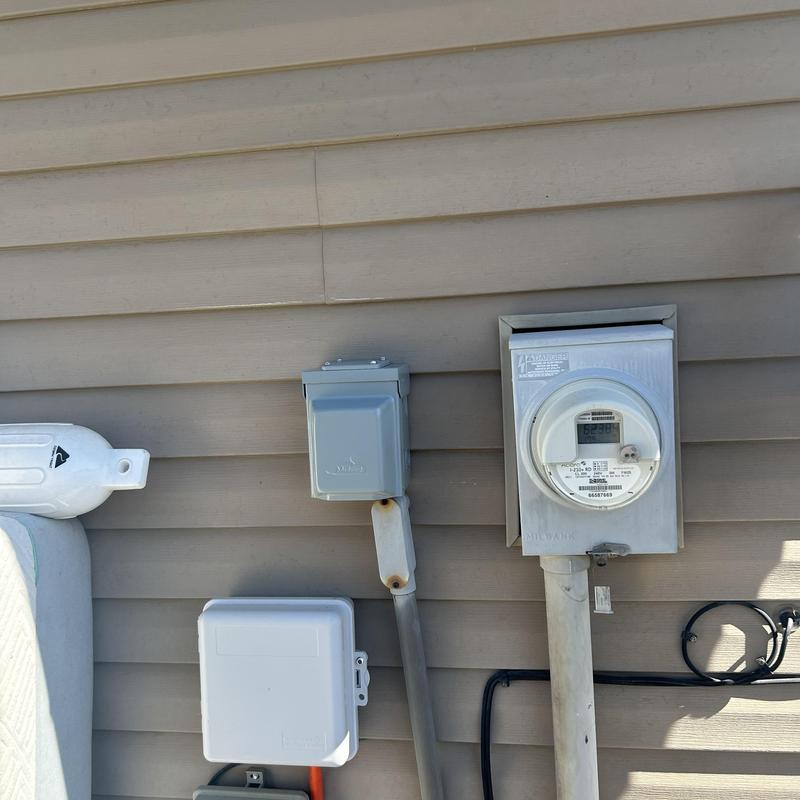 30 amp RV receptacle with breaker and meter panel 30 amp RV receptacle with breaker and meter panel