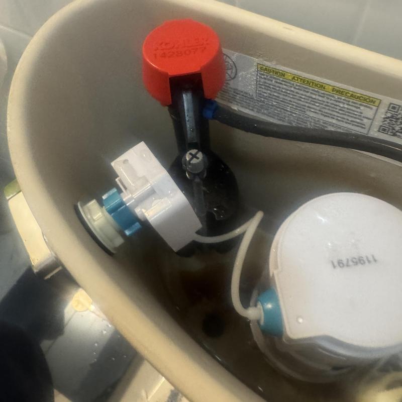 Toilet fill valve replacement inside tank
