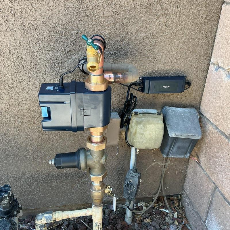 Moen Flow Leak Detection Device on copper pipe Moen Flow Leak Detection Device on copper pipe