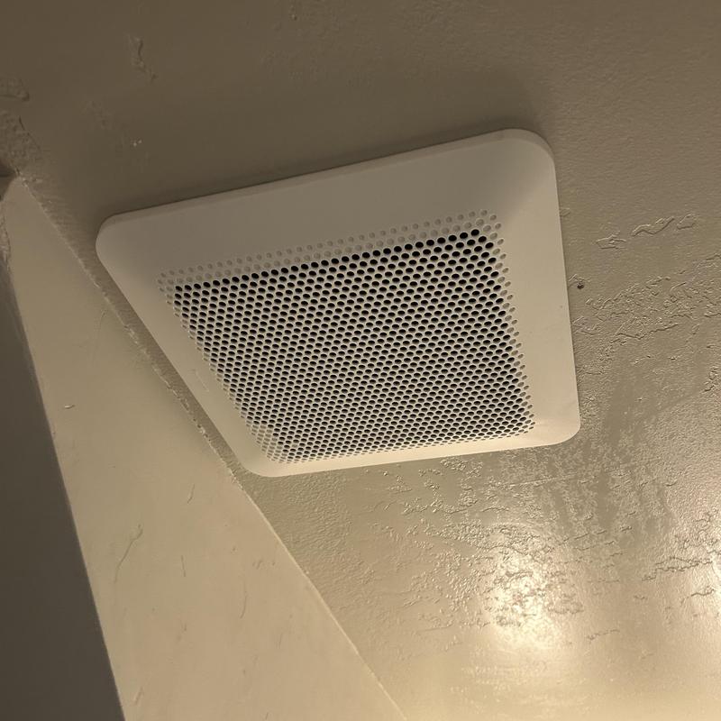 Panasonic bathroom exhaust fan installed in ceiling Panasonic bathroom exhaust fan installed in ceiling
