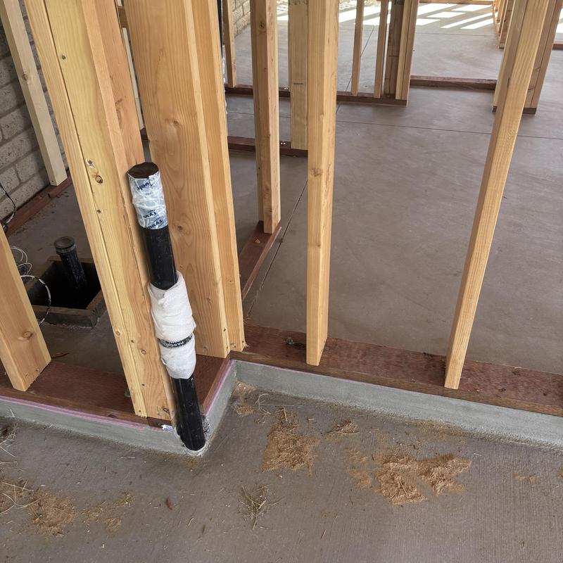 Washer box pipe installation in wall framing