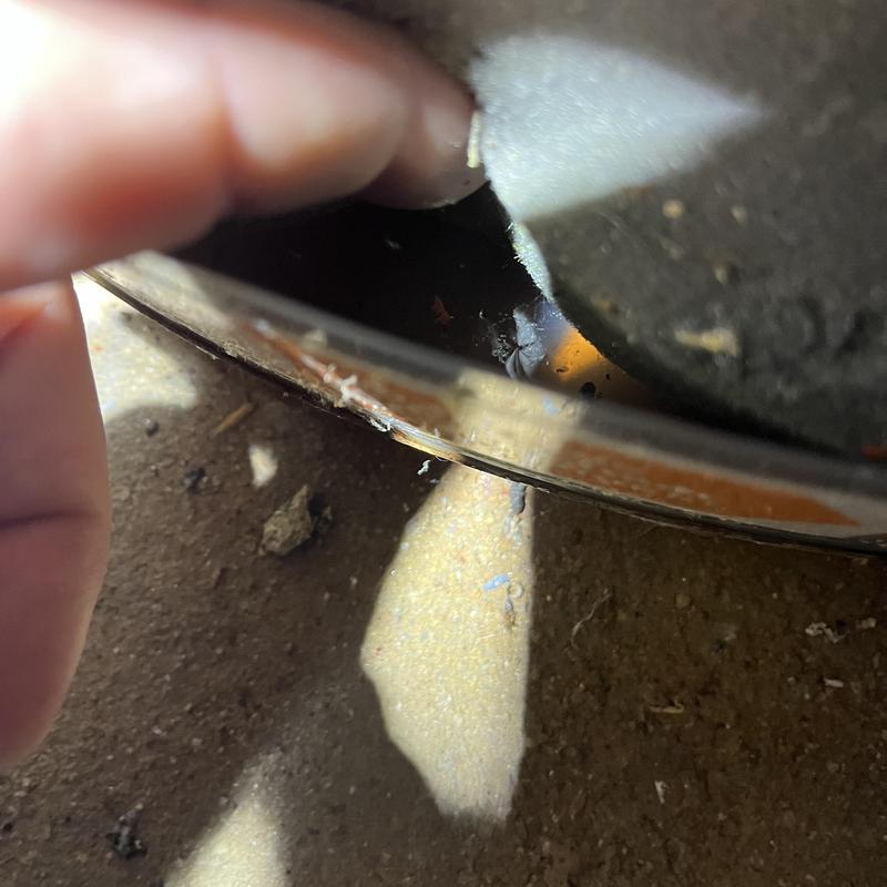 Gas water heater tank crack with leak in basement Gas water heater tank crack with leak in basement