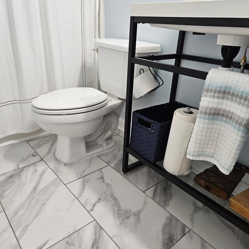Toilet and vanity in modern bathroom remodel Toilet and vanity in modern bathroom remodel