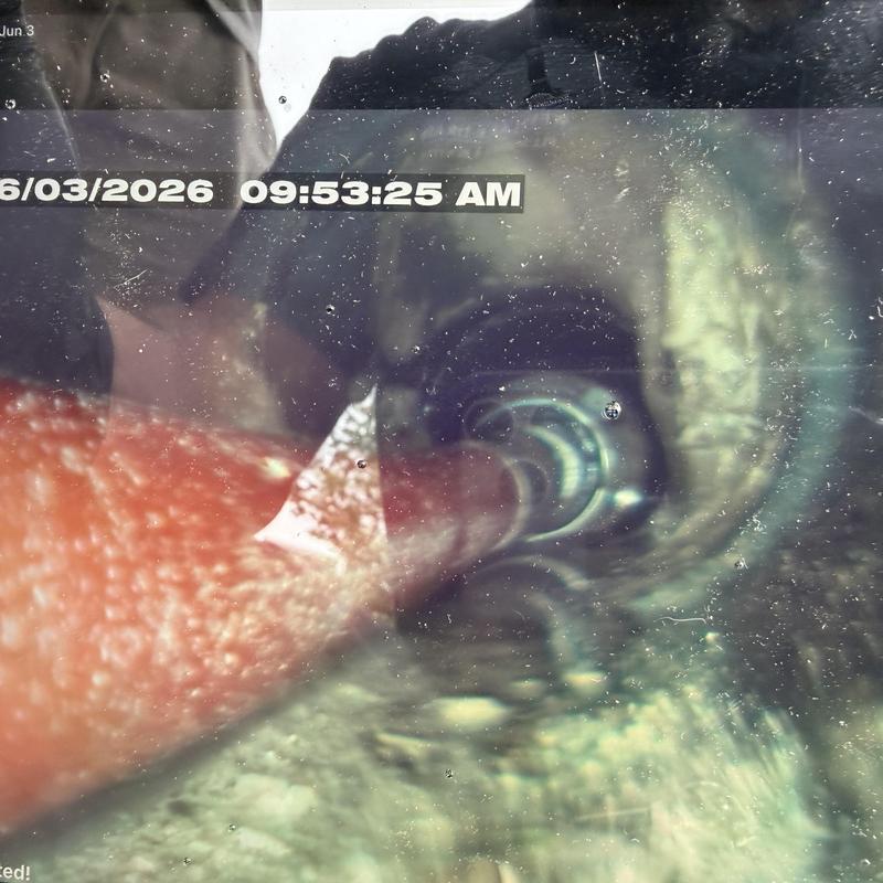 Sewer main hydro jetting clearing grease buildup Sewer main hydro jetting clearing grease buildup