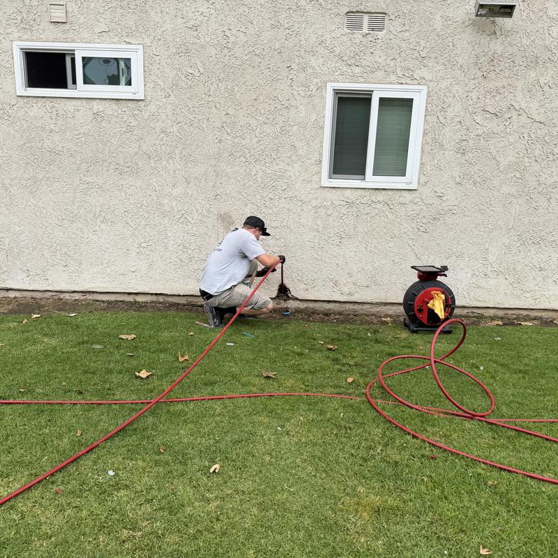 Sewer main hydro jetting clearing grease buildup Sewer main hydro jetting clearing grease buildup