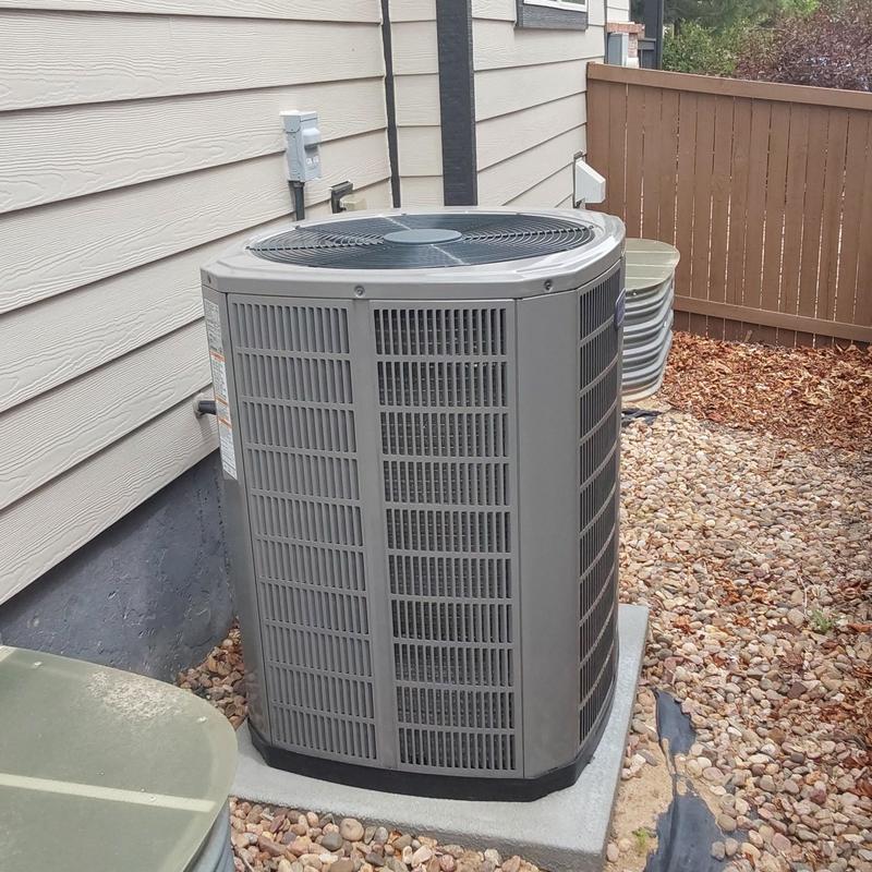 American Standard air conditioner unit outdoors
