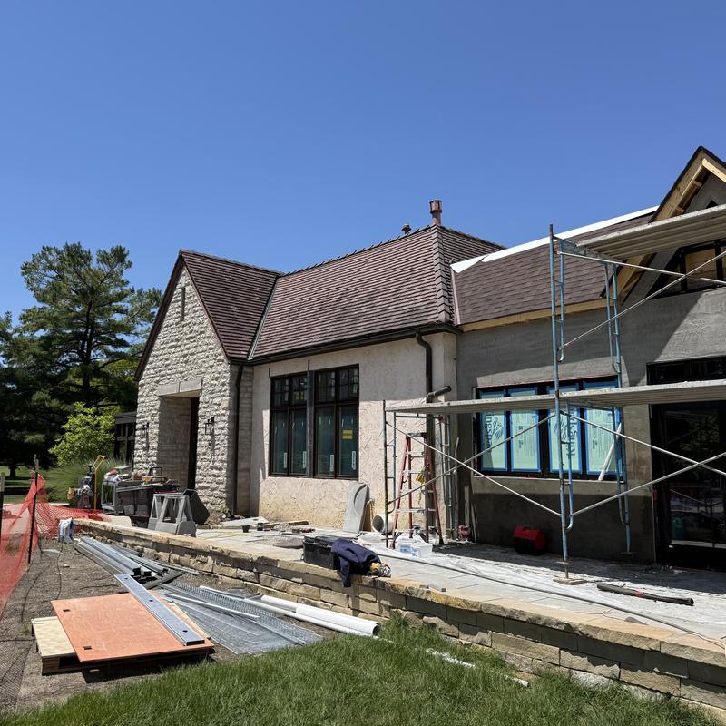Brava synthetic clay tile roof integration with addition
