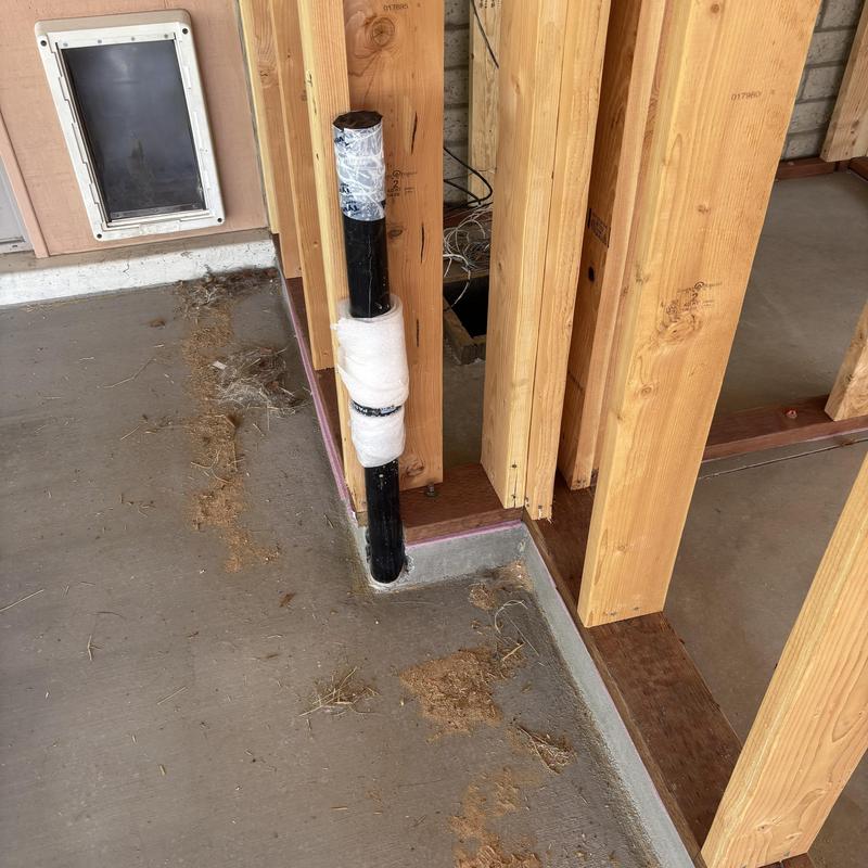 Washer box pipe installation in wood framing