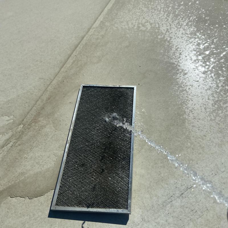 Rooftop unit refrigerant leak spraying from panel Rooftop unit refrigerant leak spraying from panel