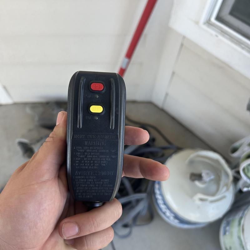 Above ground pool GFCI remote control unit