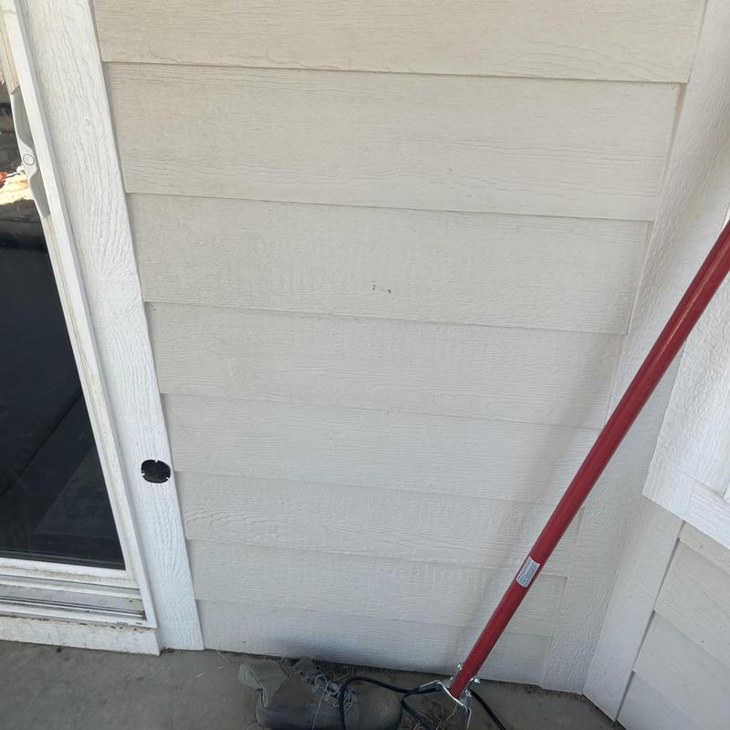 Above ground pool receptacle installation site outdoors