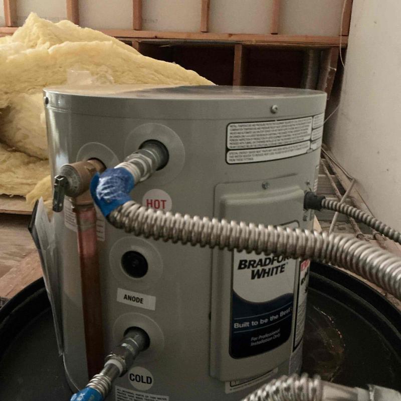 Bradford White 10-gallon electric water heater installation Bradford White 10-gallon electric water heater installation