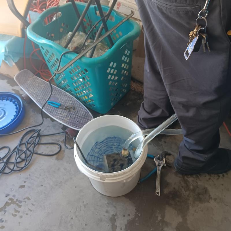 Burner assembly cleaning with flushing equipment