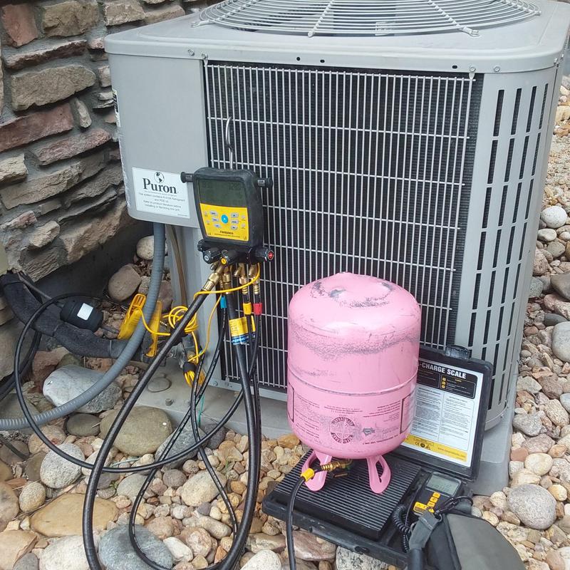 Carrier air conditioner refrigerant charging setup