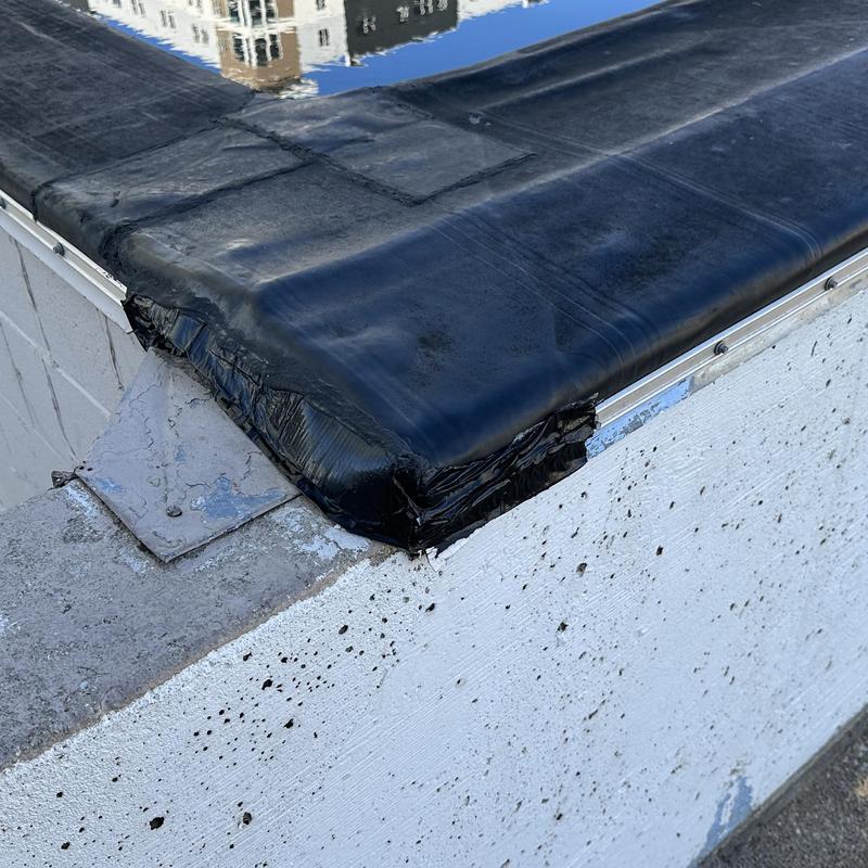 Johns Manville EPDM PS roofing membrane edge detail