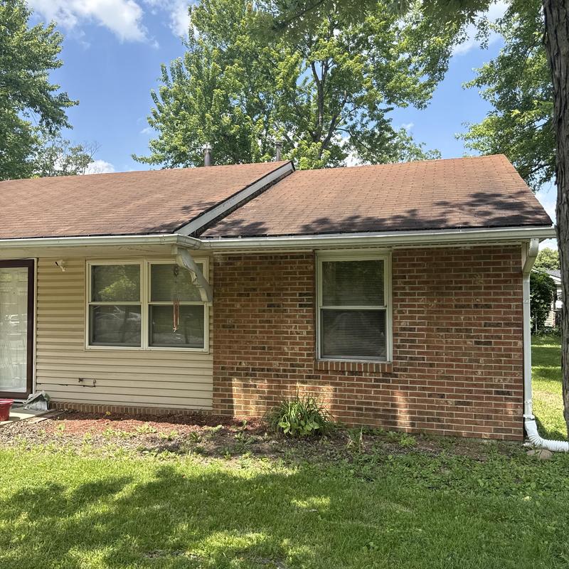 Asphalt shingle roof inspection with gutter evaluation Asphalt shingle roof inspection with gutter evaluation