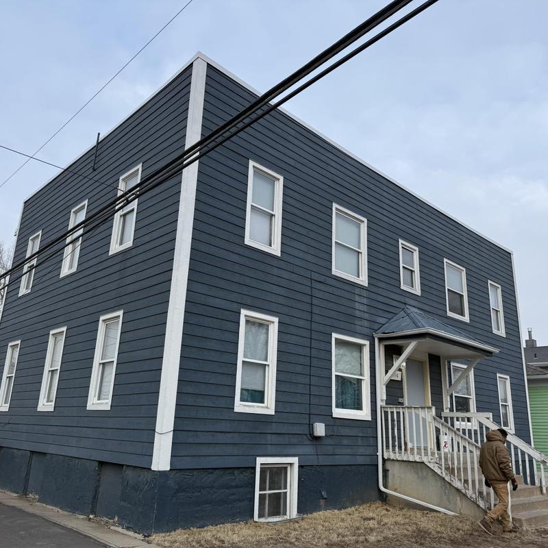 TPO roofing system on flat commercial building TPO roofing system on flat commercial building