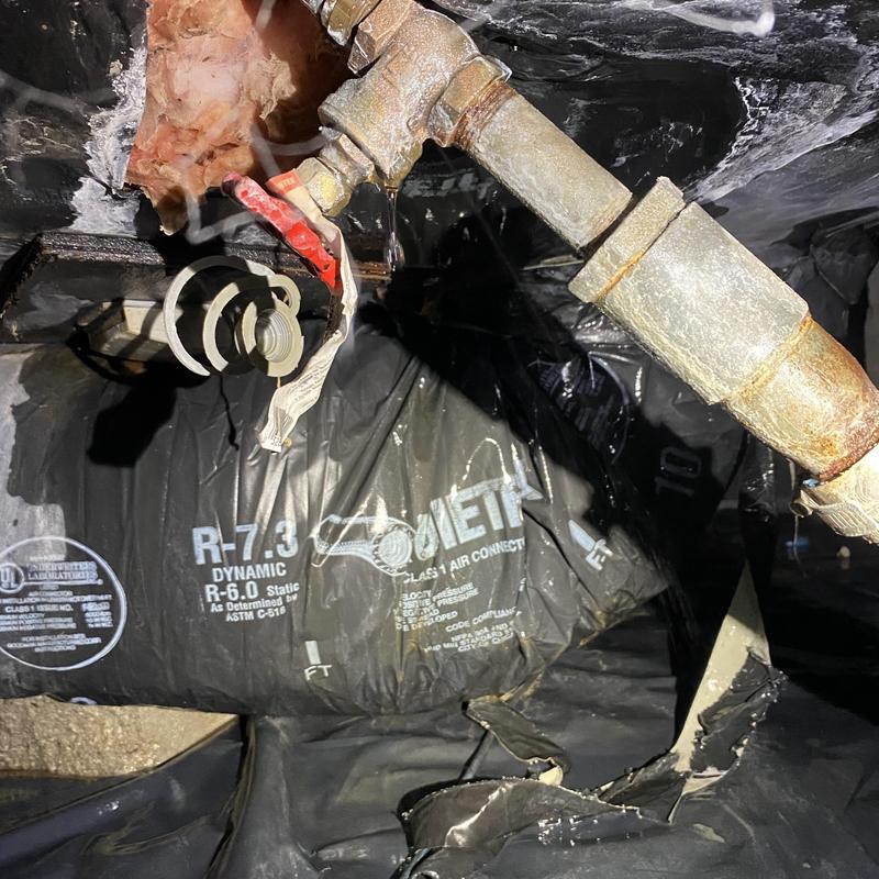 Whole home shut off valve with polybutylene line replacement Whole home shut off valve with polybutylene line replacement