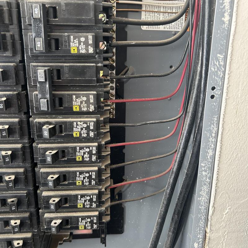 Electrical panel circuit breakers and wiring inside panel box Electrical panel circuit breakers and wiring inside panel box