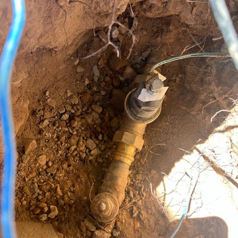 Pressure reducing valve on main water line installation Pressure reducing valve on main water line installation