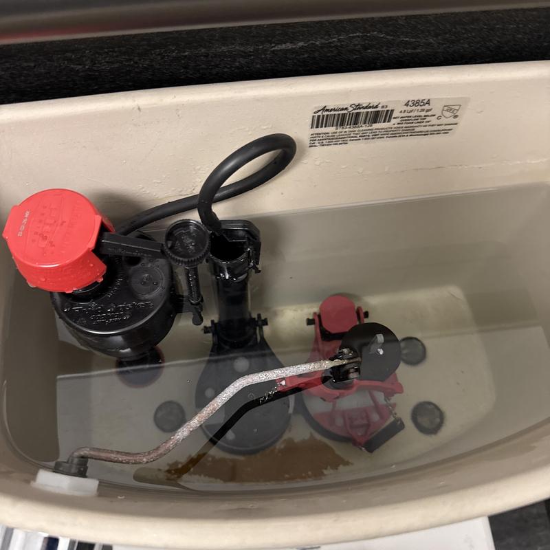 Toilet fill valve replacement in commercial tank