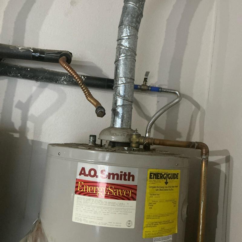 Emergency shut off valve on water heater system