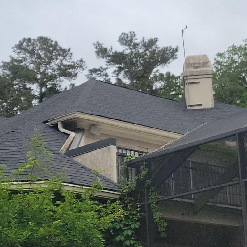 Owens Corning shingle roof replacement on house Owens Corning shingle roof replacement on house