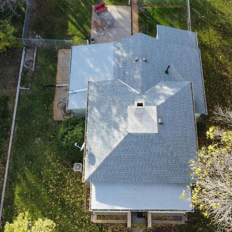 Tamko Titan XT impact resistant shingle roof top view