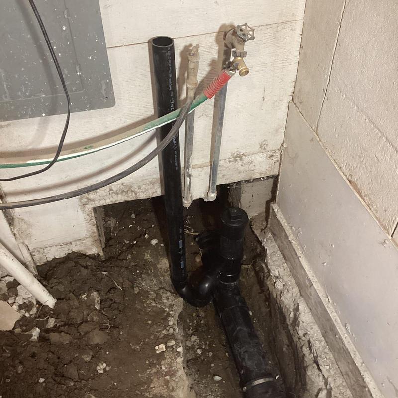 Washing machine drain line excavation and repair Washing machine drain line excavation and repair