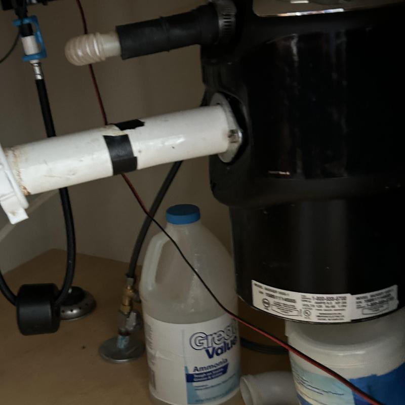 Kitchen drain ABS pipe with garbage disposal unit Kitchen drain ABS pipe with garbage disposal unit