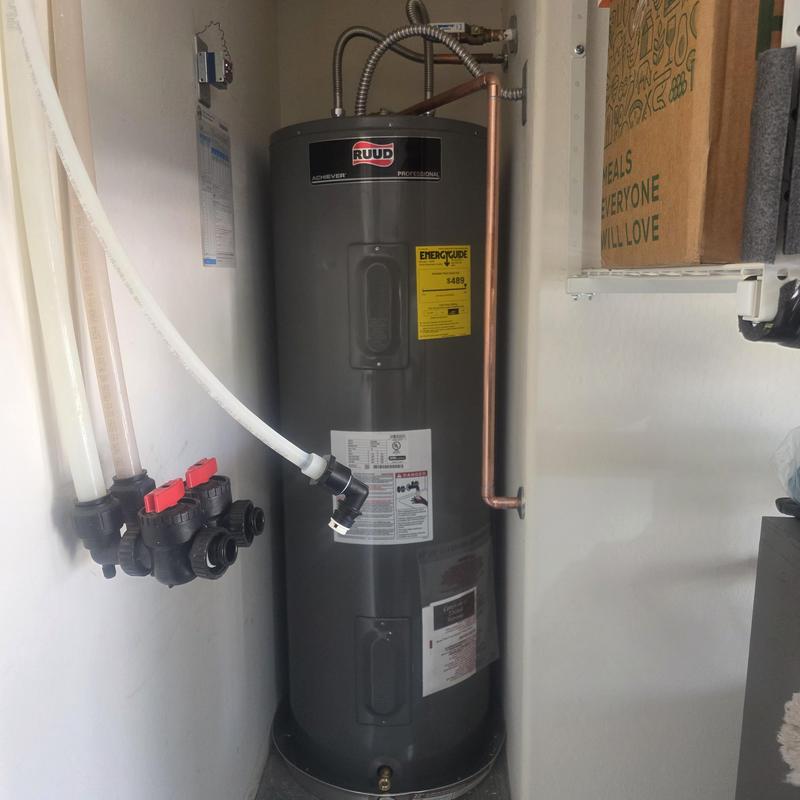 50 gallon electric water heater with ball valve and supply lines 50 gallon electric water heater with ball valve and supply lines