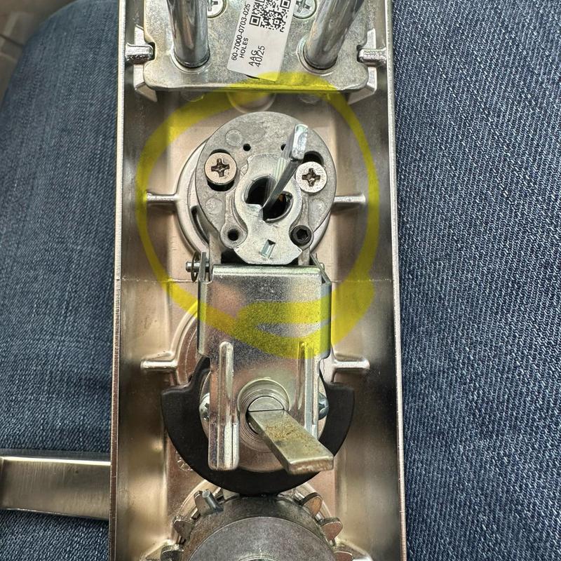 Commercial exit device internal locking mechanism repair