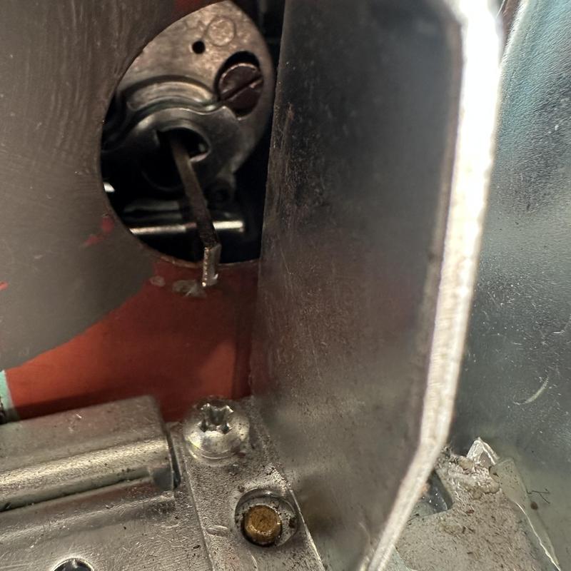 Commercial exit device lock with broken parts inside