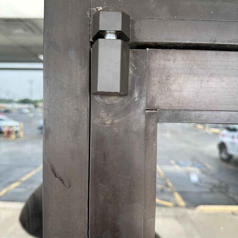 Commercial aluminum door pivot and flush bolt replacement