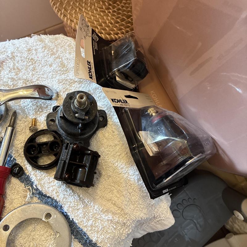 Kohler shower faucet cartridges and repair tools