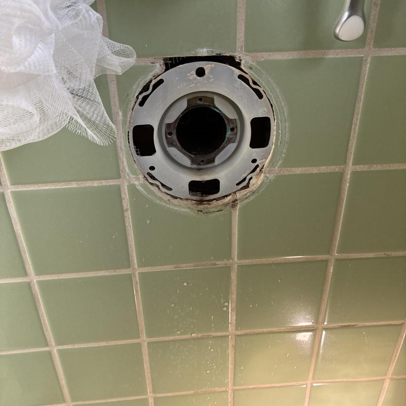 Kohler shower faucet cartridge replaced in tiled wall