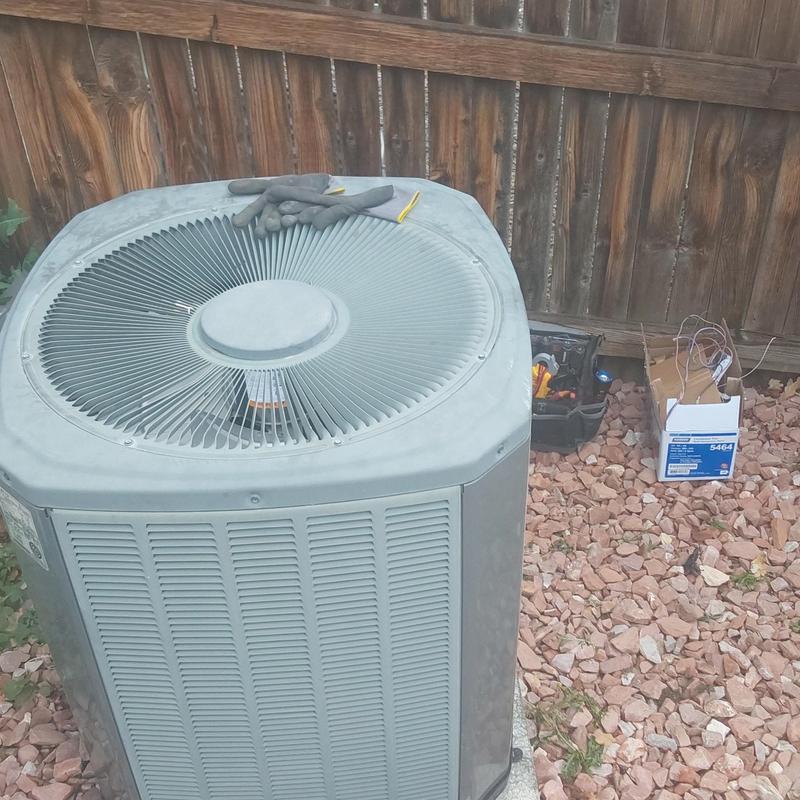 Trane XR12 air conditioner condenser fan motor replacement