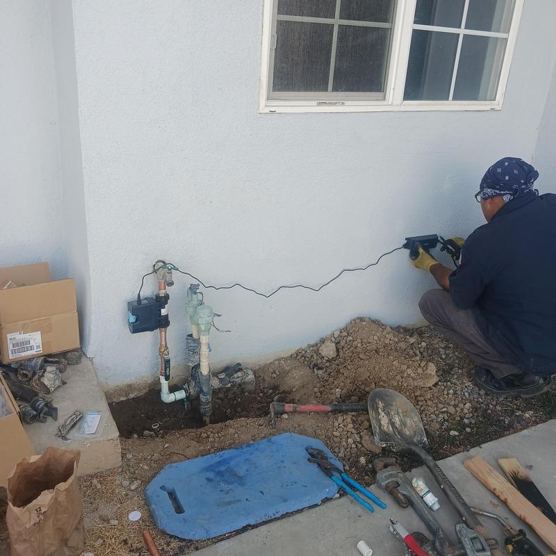 Moan Smart shutoff installation on water main