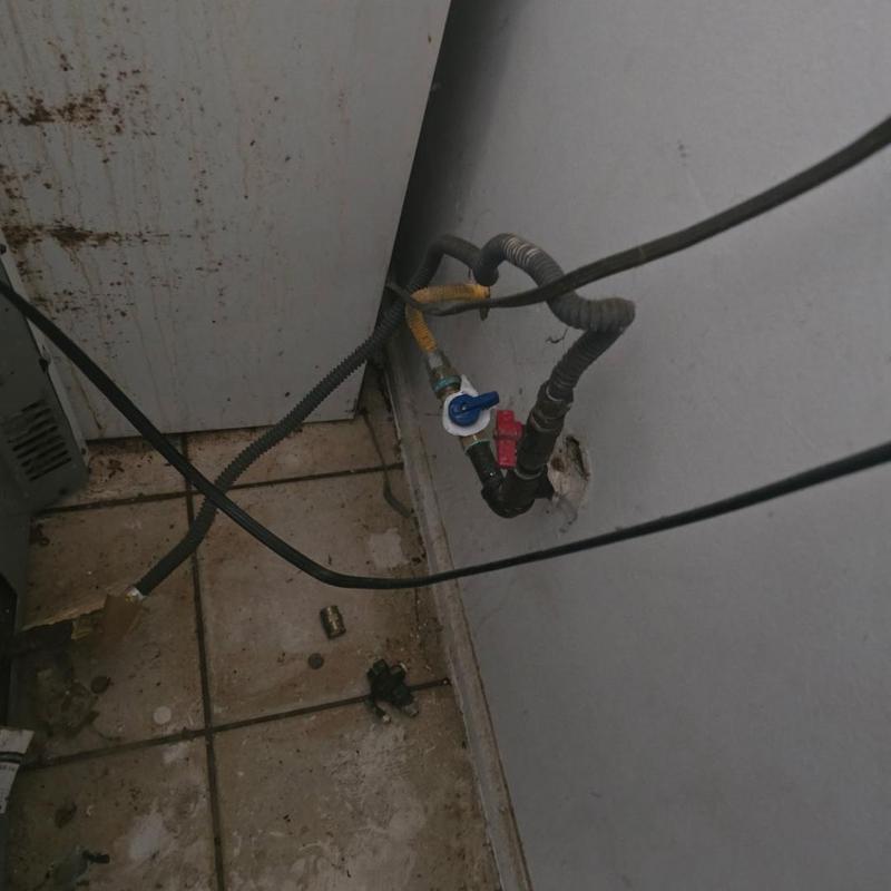 Gas valve and piping with leak repair components