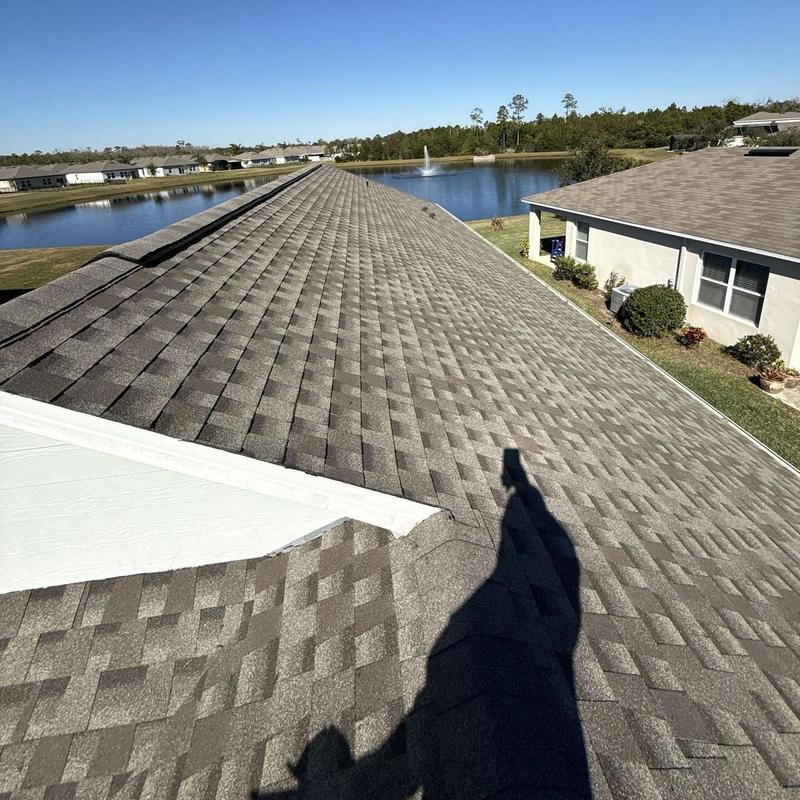Architectural shingle roof replacement with peel and stick underlayment Architectural shingle roof replacement with peel and stick underlayment