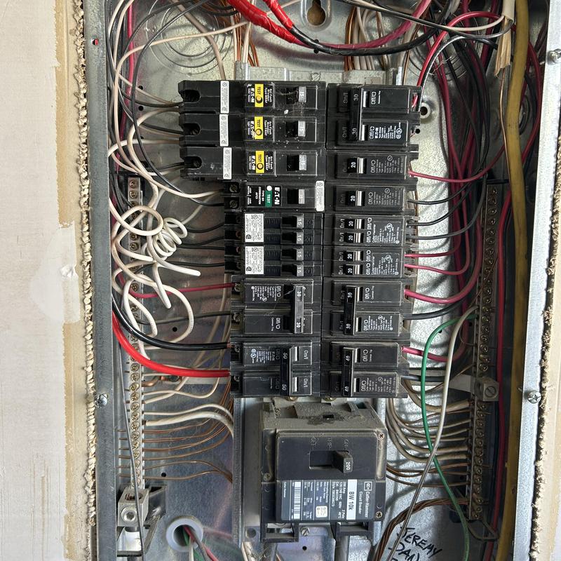 240V 50 amp breaker panel with wiring upgrades 240V 50 amp breaker panel with wiring upgrades