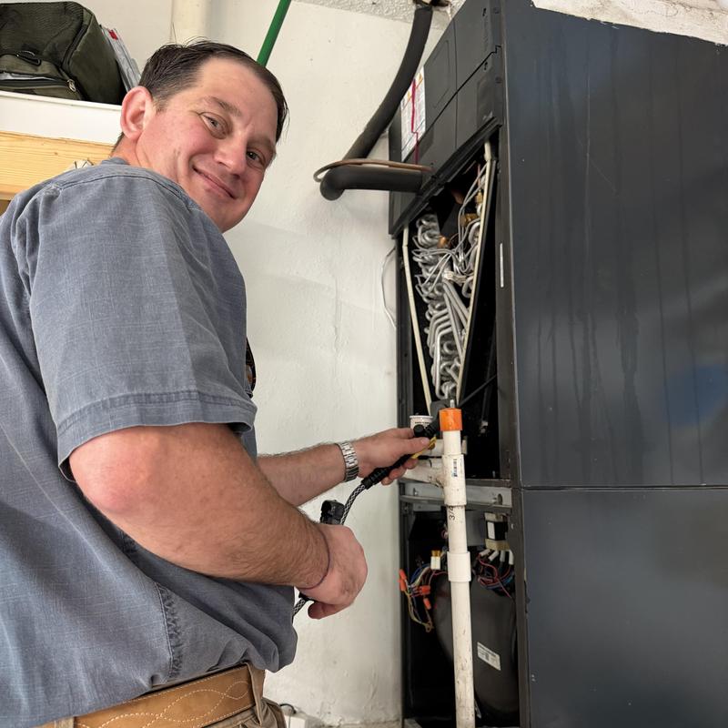 HVAC coil cleaning and refrigerant charging