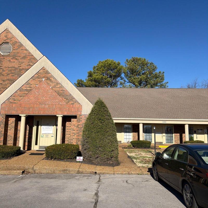 Asphalt shingle roof with hail damage in Murfreesboro